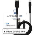AmpSentrix Alpha Lightning to USB-A charging cable