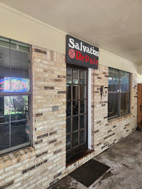 Exterior of the Salvation Repair shop in Laurel
