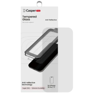 Casper Snap Tempered Glass Screen Protector For iPhone 16 Pro / 17 (AR Clear)